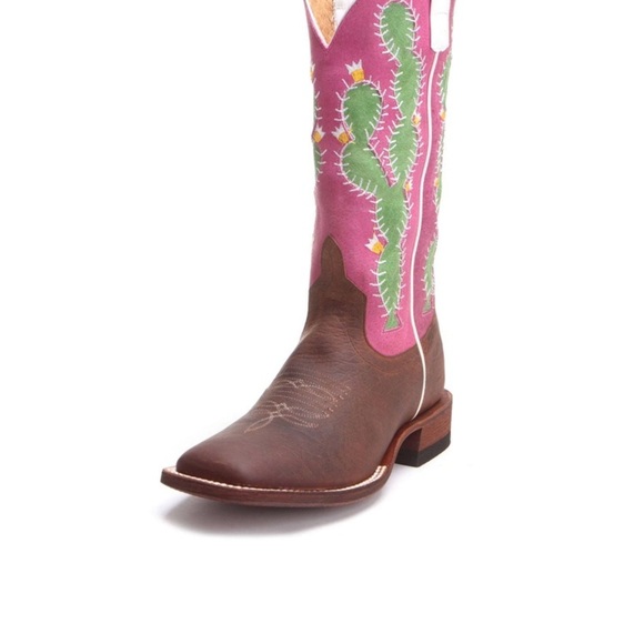 Marcie Bean Women’s Prickly Pear Pink Cactus Sensation Cowboy Boot SZ 8! - Picture 1 of 14